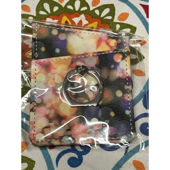 Betsey Johnson Phone Ring Stand - Stick on Card Holder Wallet -Bubble Design NWT - Picture 5 of 8